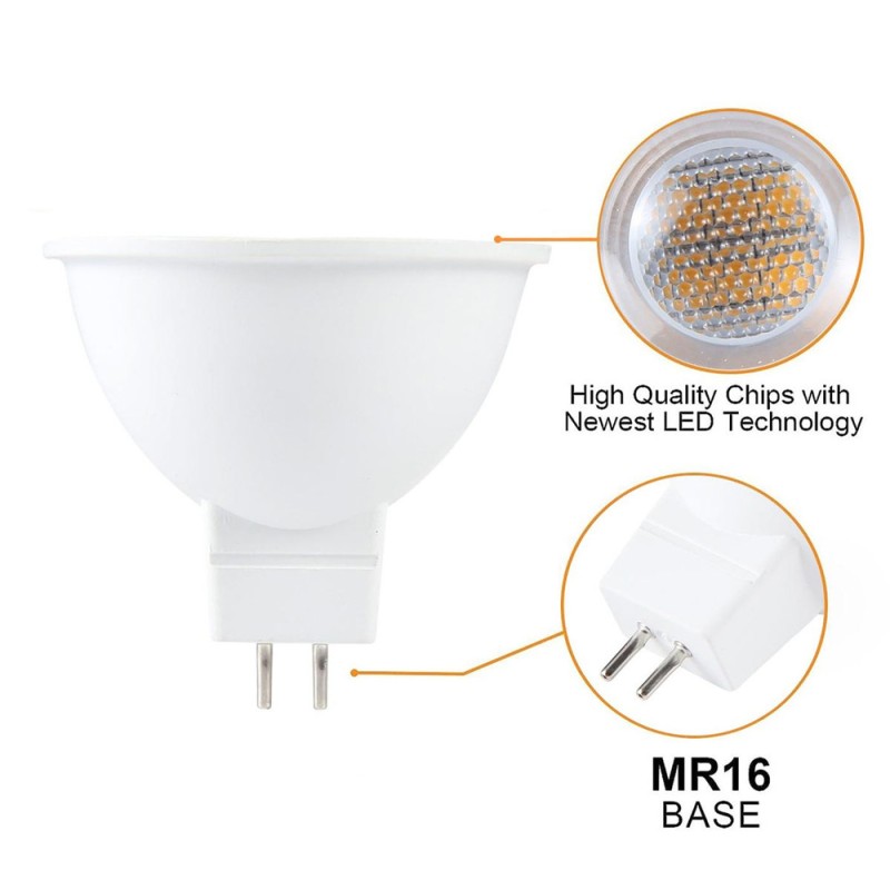 LED BULB MR16 7W , 6500K, 80LM/W