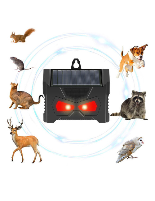 SOLAR POWER ULTRASONIC ANIMAL REPELER