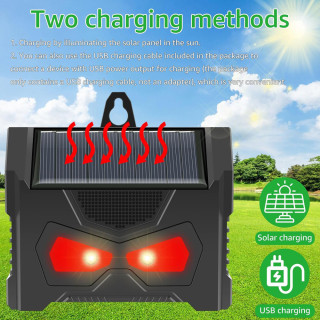 SOLAR POWER ULTRASONIC ANIMAL REPELER