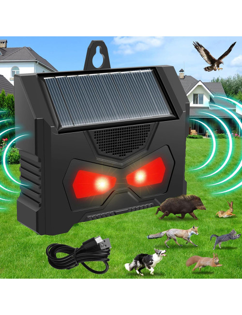 SOLAR POWER ULTRASONIC ANIMAL REPELER