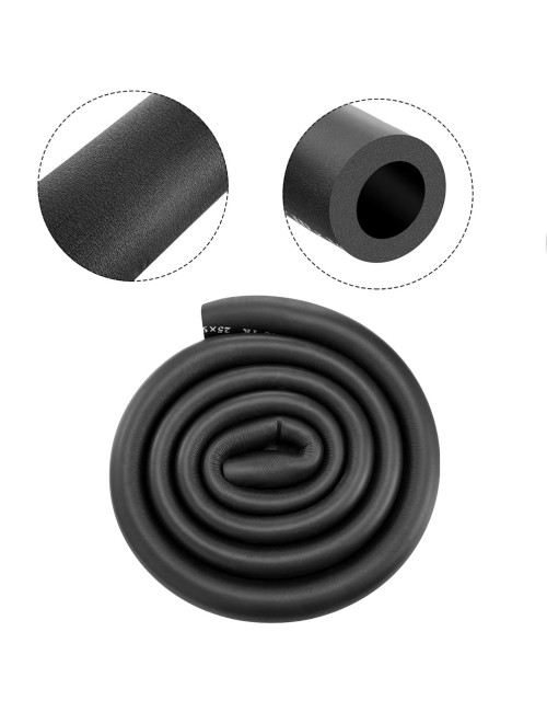 عازل بايب اسفنج 1 " × 15 ملى × 2 متر اسود