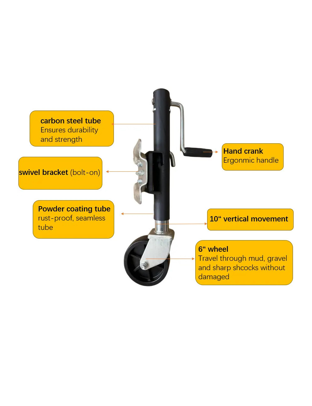 BOAT TRAILER JACK 1 WHEEL
