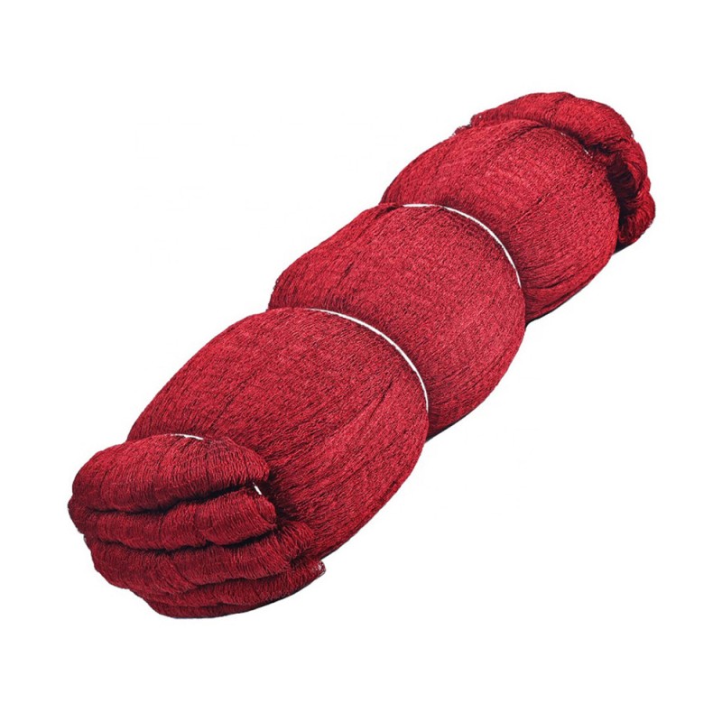 NYLON DECORATION NET 210D/15PLY 3/4" 80MD X 100FT RED