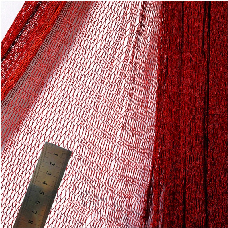 NYLON DECORATION NET 210D/15PLY 3/4" 80MD X 100FT RED