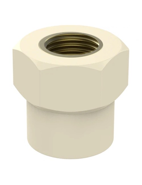 PVC ADAPTOR WITH THREAD 3/4" x 1/2"