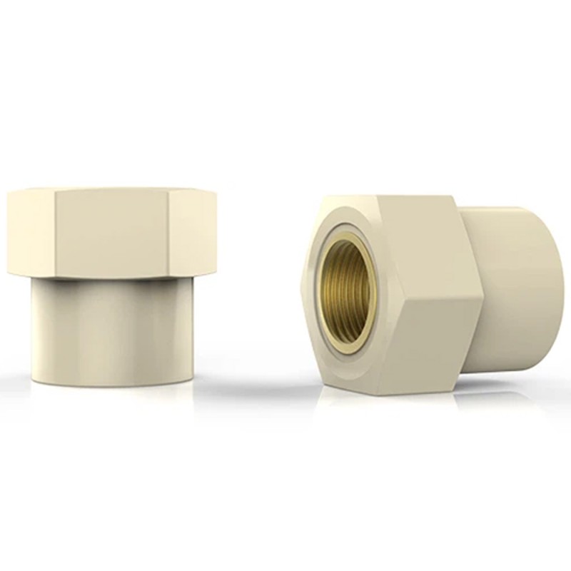 PVC ADAPTOR WITH THREAD 3/4" x 1/2"