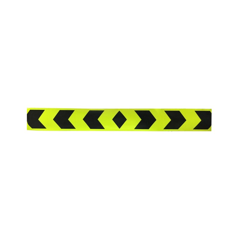 FLOU. GREEN/YELLOW+BLACK STICKER 2" x 90 CM