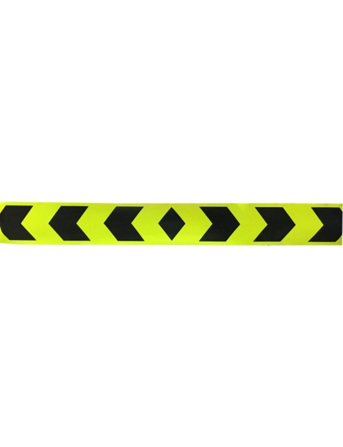 FLOU. GREEN/YELLOW+BLACK STICKER 2" x 90 CM