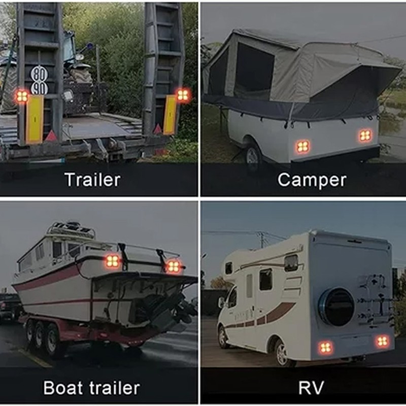 T212 WIRELESS TRAILER LIGHT KIT فلشر سيارة تحذيري موديل امريكي