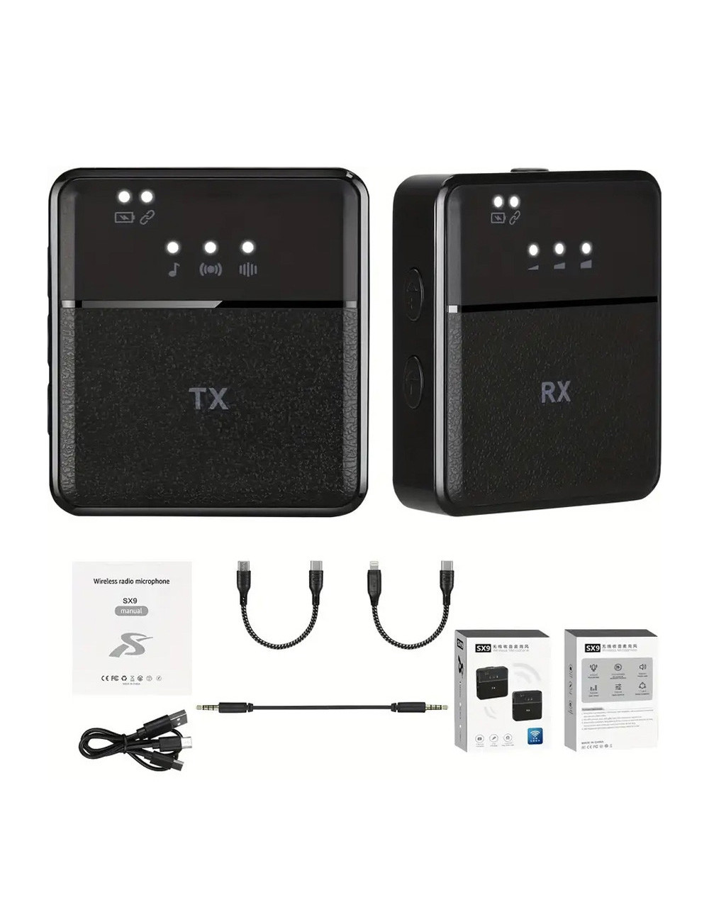 SX31D 3IN1 MULTIFUNTION WIRELESS MICROPHONE DOUBLE