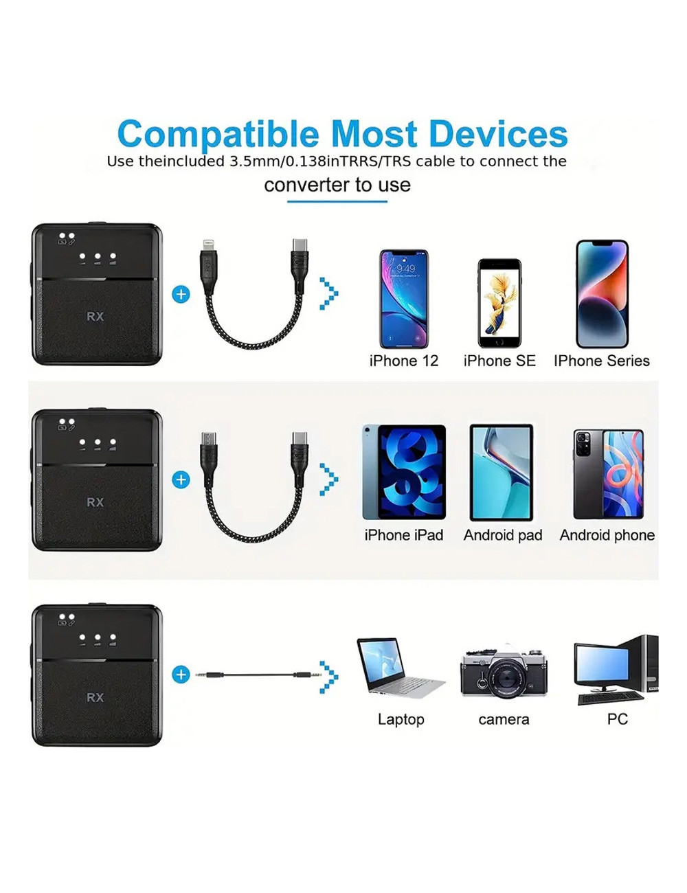 SX31D 3IN1 MULTIFUNTION WIRELESS MICROPHONE DOUBLE