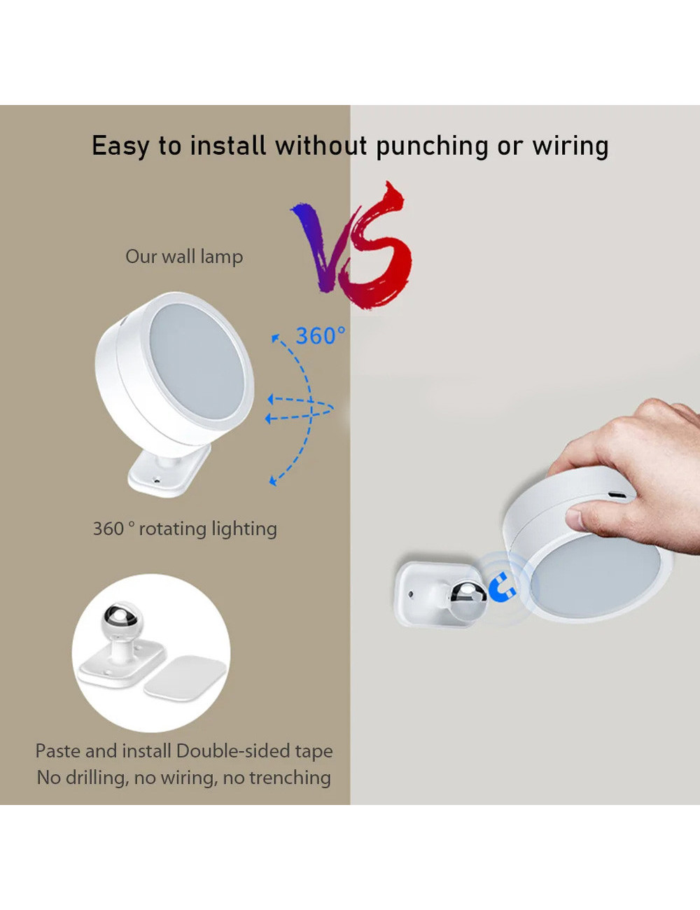 ACE LIGHT طقم لمبة 2 لمبة مع ريموت كنترول