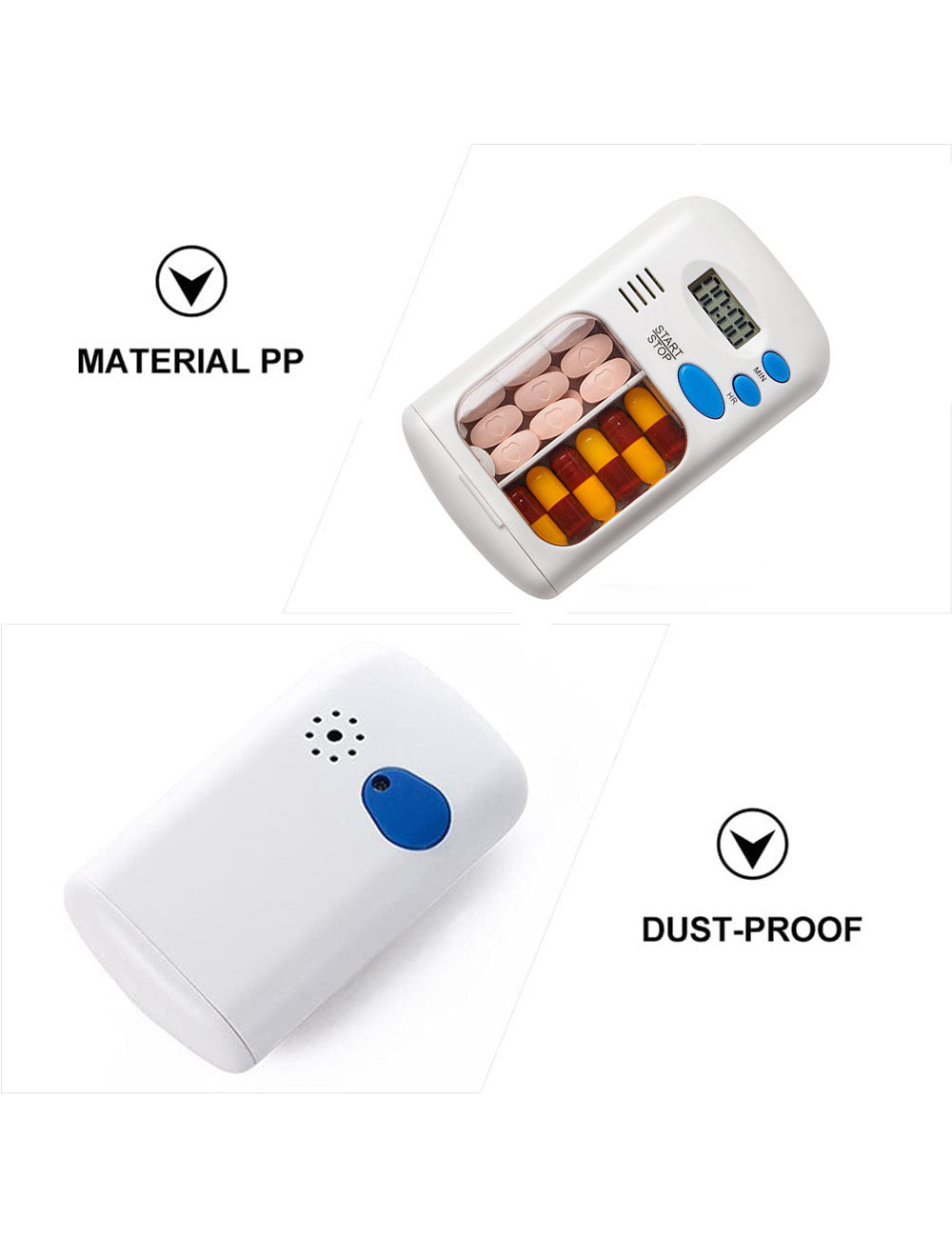 MINI-01 علبة ادوية مع منبة للتذكير