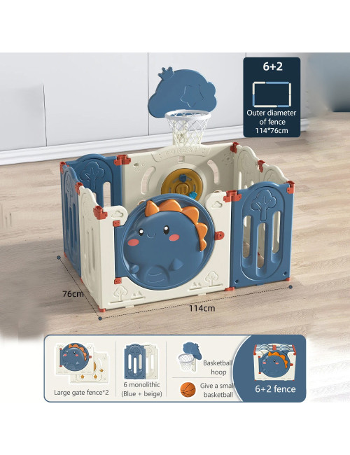 RMX-014 BABY PLAY FENCE 114*76*103CM