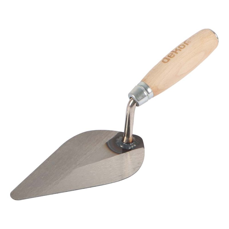 069 TONGUE TROWEL WOODEN HANDLE 160 MM