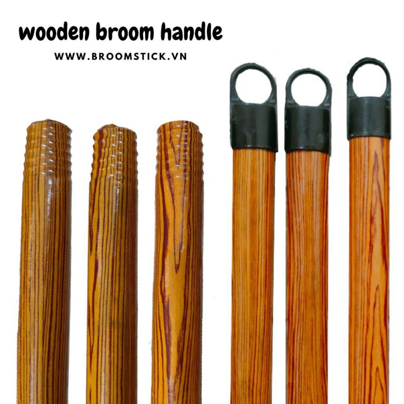 PVC COATED WOODEN BROOM HANDLE 120 CM