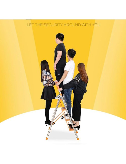 ALUMINIUM LADDER GOLDEN COLOR 4 STEPS