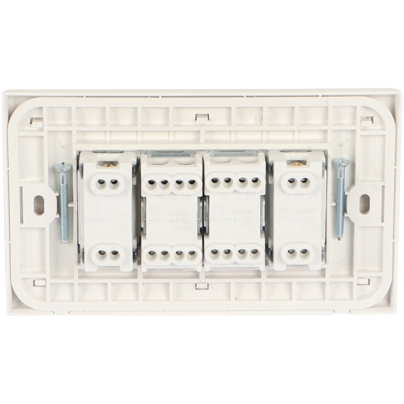 VOLT 6 SIX SWITCH WHITE WIDE
