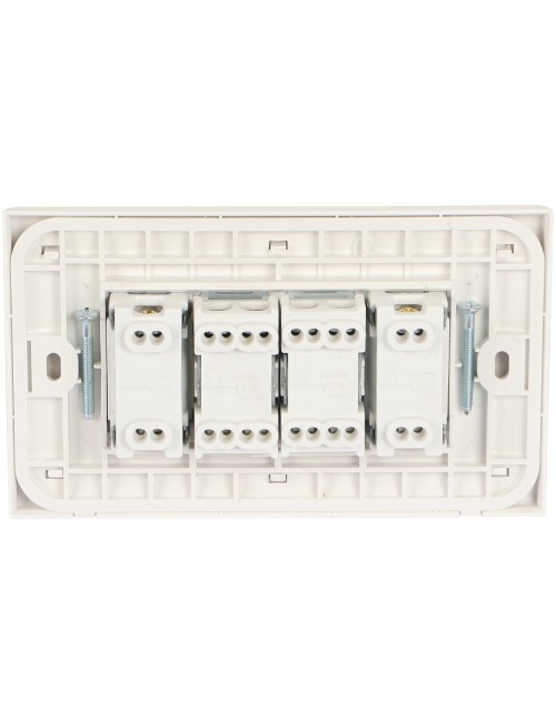 VOLT 6 SIX SWITCH WHITE WIDE