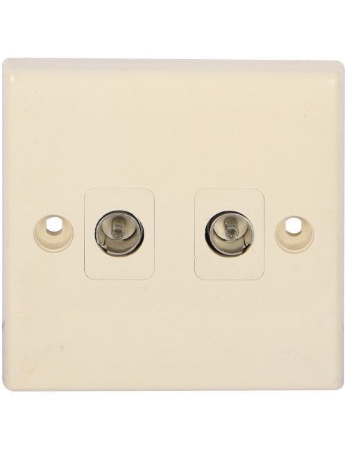 ELECTRICAL 2 GANG SWITCH WHITE