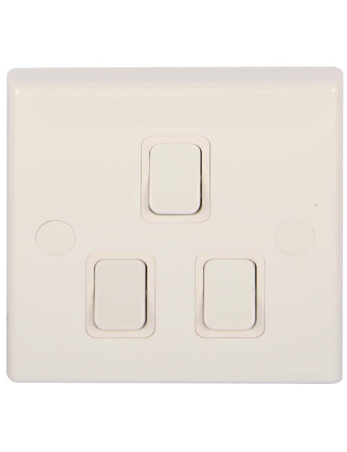 ELECTRICAL 3 SWITCH WHITE