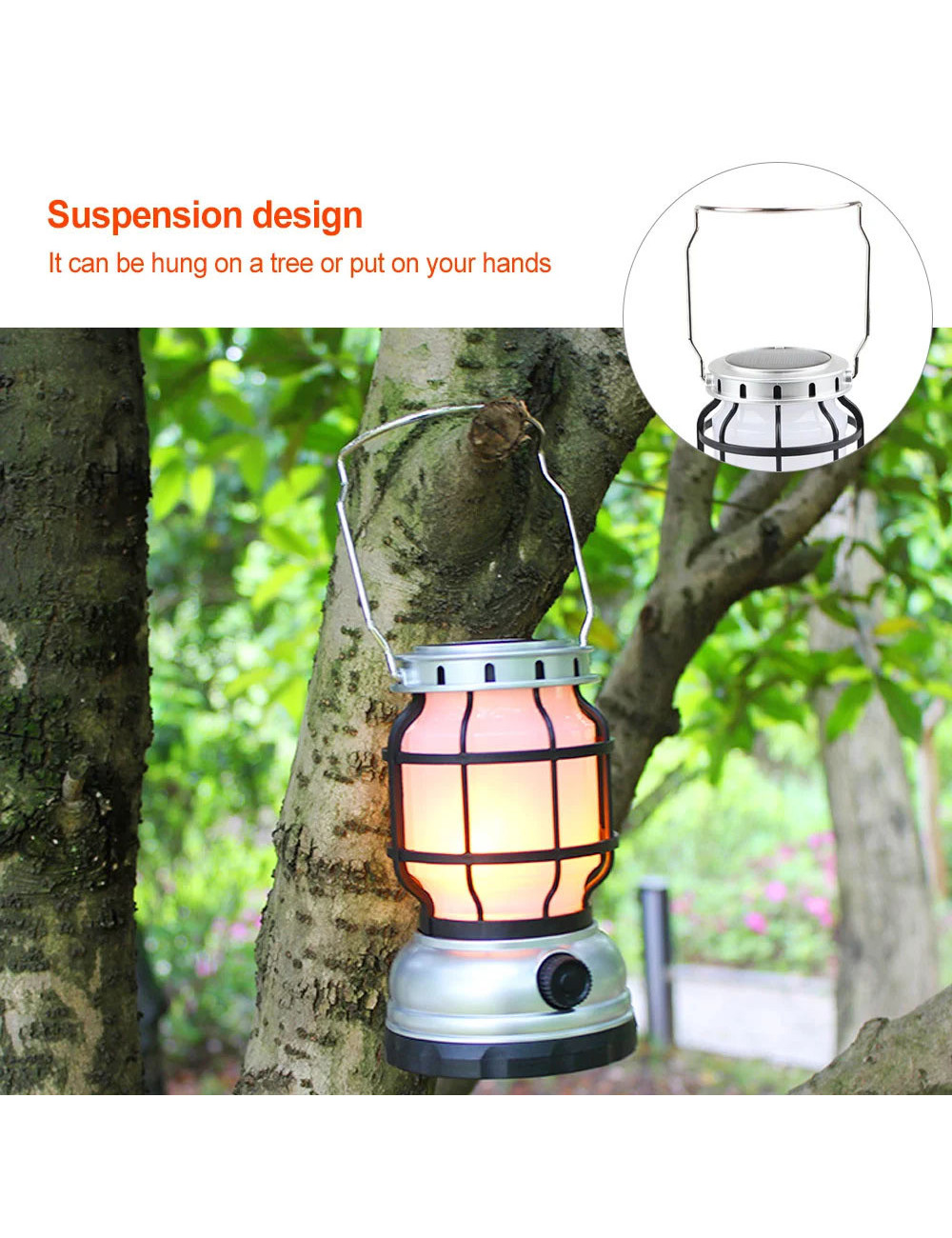 C-Y1143-ZJ-1990 SOLAR RECHAEGEABLE CAMPING LAMP
