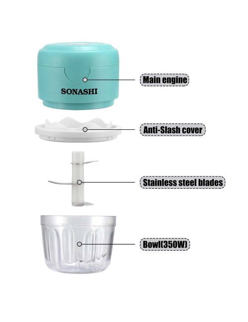 SONASHI MINI FOOD CHOPPER WITH USB CHARGING