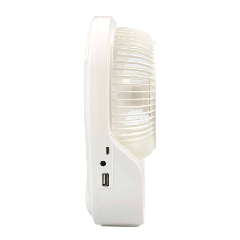 SONASHI 7'' RECHG. TABLE FAN, WITH LED LIGHT