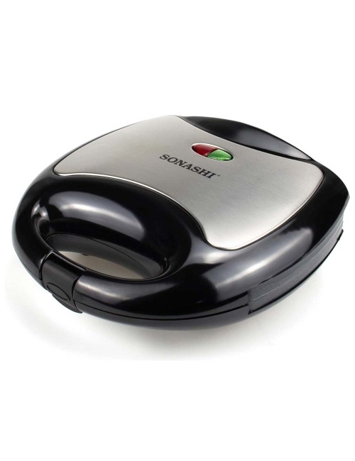 SONASHI TWO SLICE WAFFLE MAKER WITH NON-STICK WAFFLE PLATE