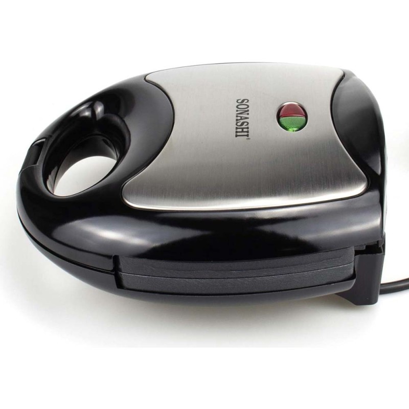 SONASHI TWO SLICE WAFFLE MAKER WITH NON-STICK WAFFLE PLATE