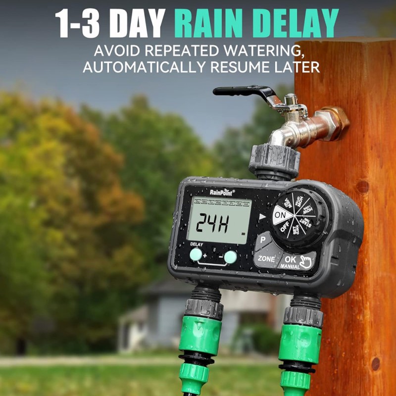 تايمر رشاش ماء زراعي 2 فتحة RAINPOINT