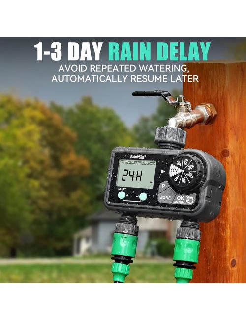 تايمر رشاش ماء زراعي 2 فتحة RAINPOINT