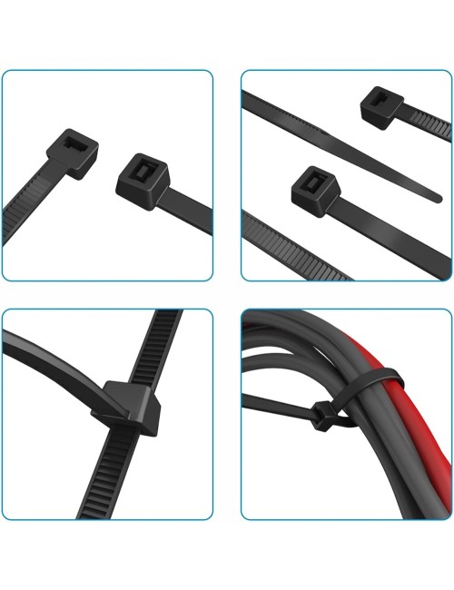 JAS NYLON CABLE TIE BLACK 4.8 X 300 MM 50PCS