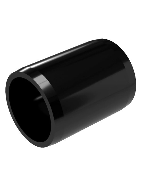 KHARAFI PLASTIC ELECTRIC FITTING JOINT COUPLER 1.1/2" BLACK