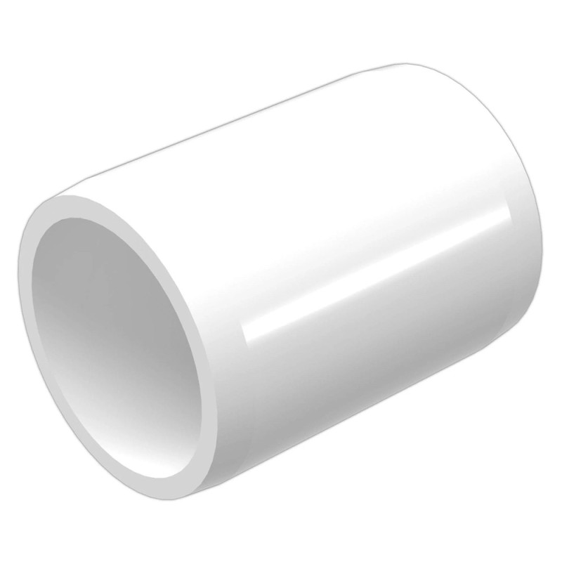KHARAFI PLASTIC ELECTRIC FITTING JOINT COUPLER 1" WHITE