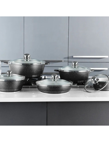 BLACK ML-8072 MIRALUX CASSAROLE 10PCS