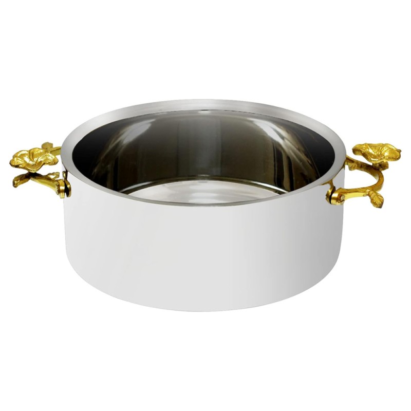 DOME DESING SS HOTPOT 36CM 6.5LTR SILVER ON STAGE