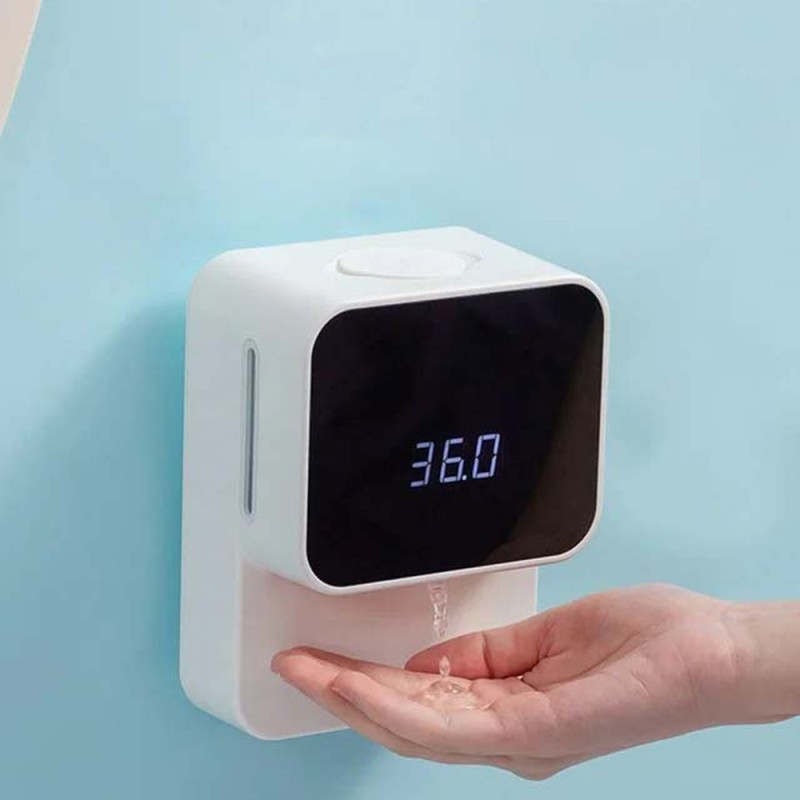 2071 RECHATGEABLE HAND WASHING DISPENSER WITH SENSOR & BODY TEMPRETURE