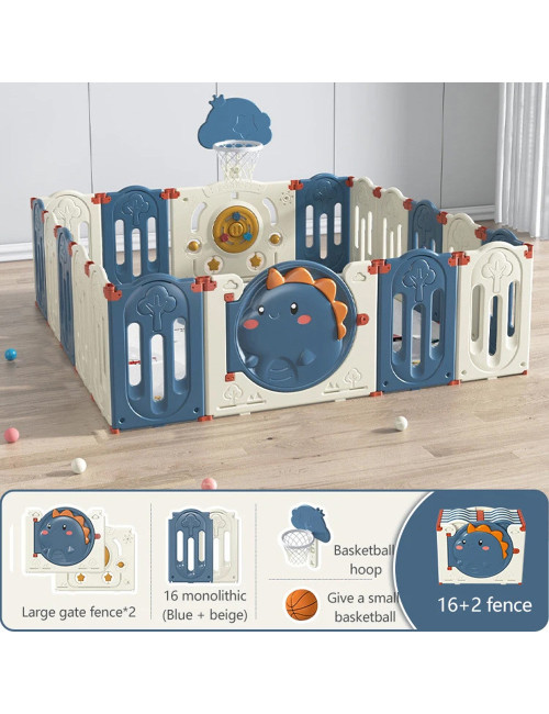 RMX-016 BABY PLAY FENCE 152*114*103CM