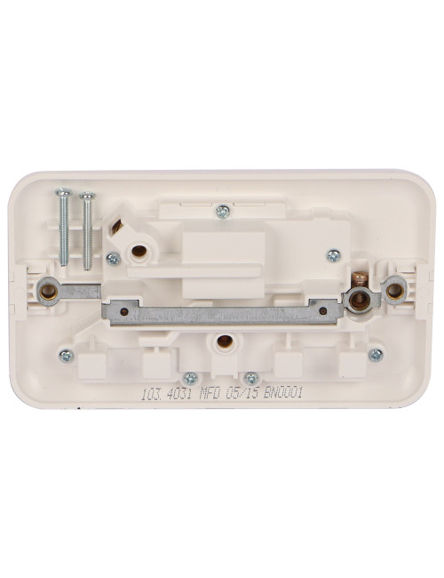 SCAME-INNOVA DOUBEL SOCKET 13AMP WHITE