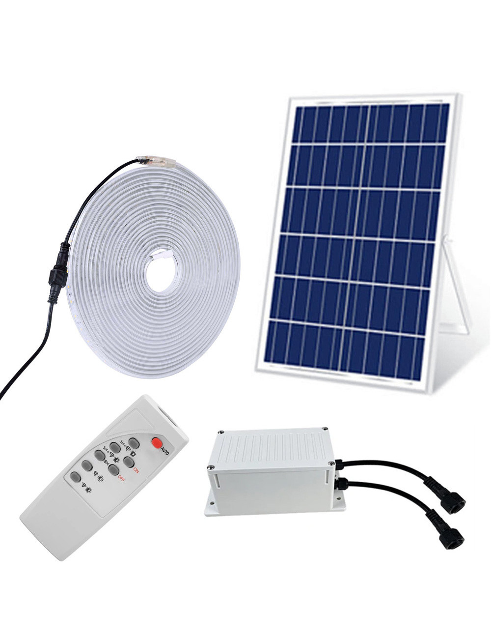SOLAR STRIP LIGHT 30MTR WHITE