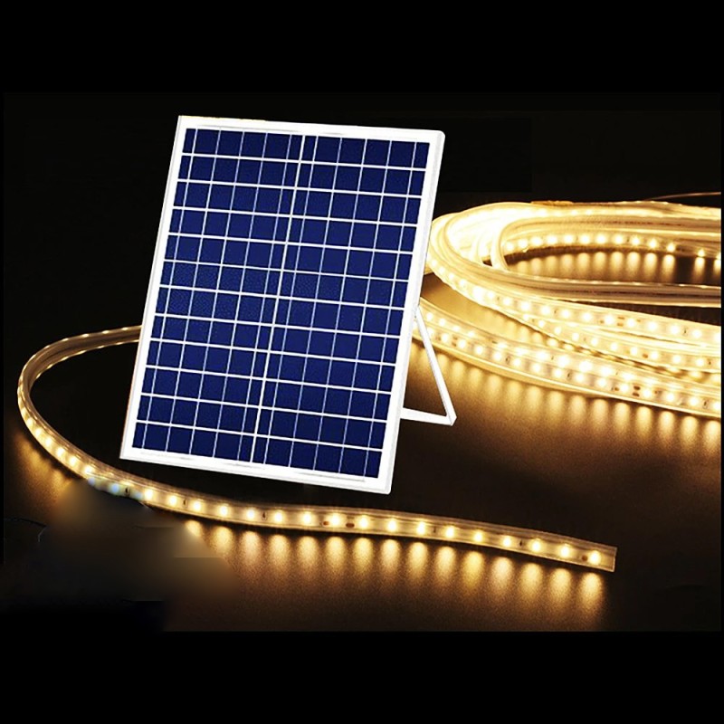 طقم روب لايت طاقة شمسية 30 متر Warm White LED