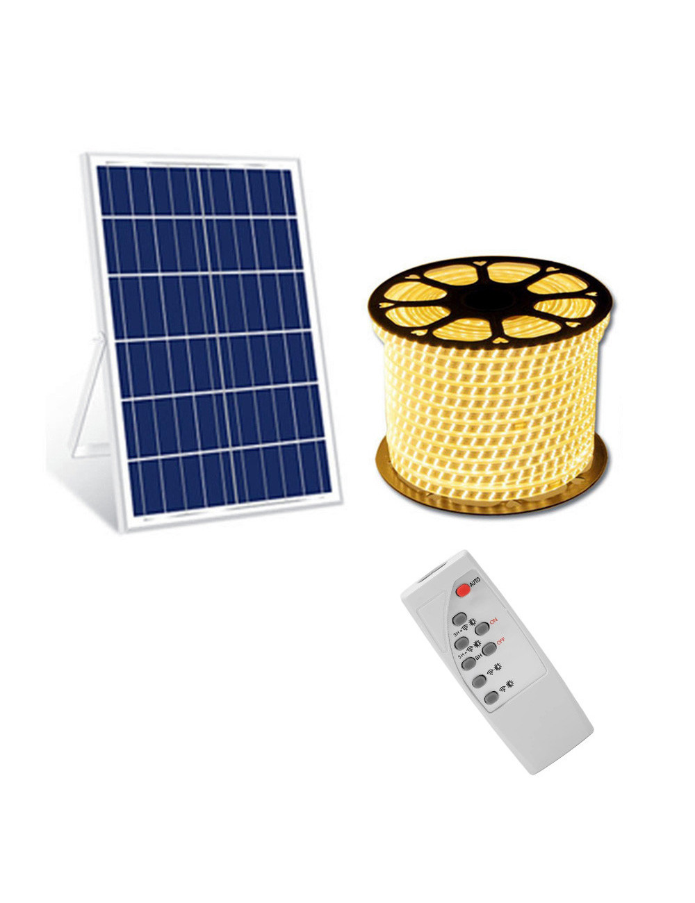 SOLAR STRIP LIGHT 30MTR WARM WHITE