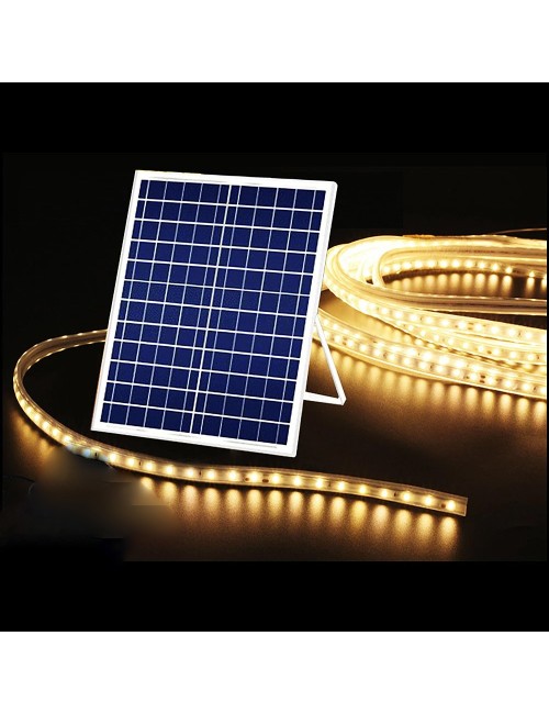 طقم روب لايت طاقة شمسية 30 متر Warm White LED