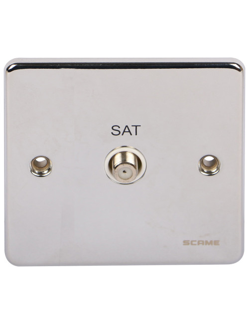 PCW SCAME MODERNA SATELLITE SINGLE SOCKET CHROME