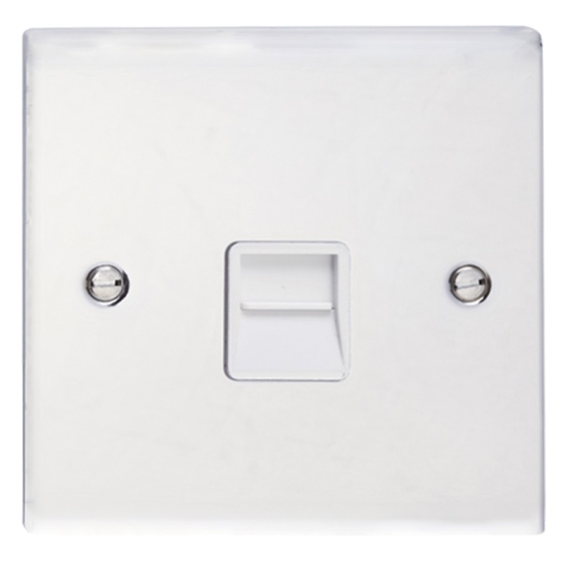 سكامى مودرنا كروم بلاك كمبيوتر مفرد PCW CAT6 PJ45