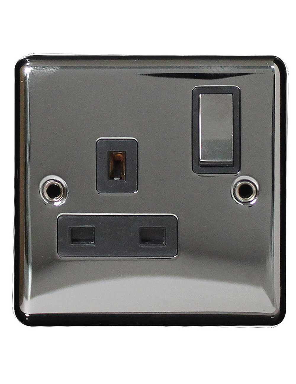 SCW SCAME MODERNA SINGLE SOCKET 13AMP CHROME