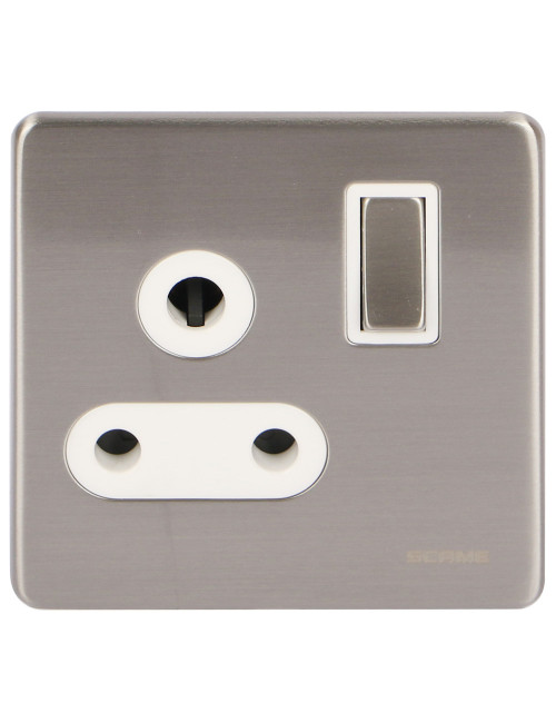 SCW S/L SCAME MODERNA SOCKET 15AMP CHROME