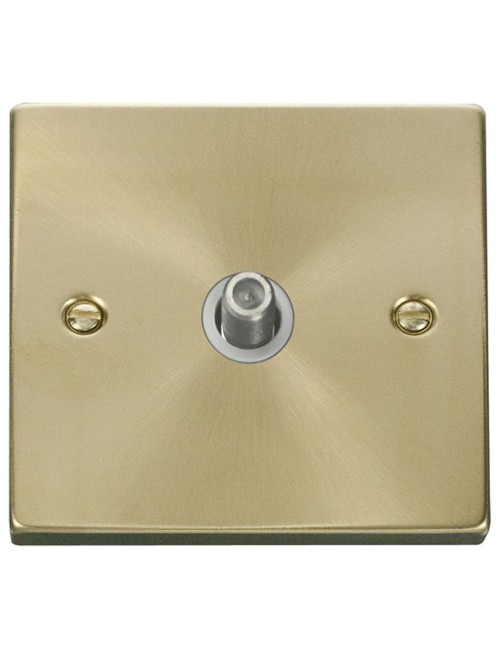 SBW SCAME MODERNA SATELLITE SINGLE SOCKET MATTE GOLD PLASTIC