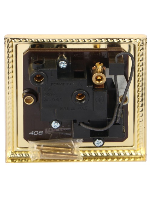 SCAME CLASSIC SINGLE SOCKET 13AMP WITH BULB